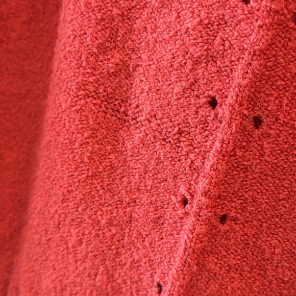 Anthropologie Moth Hooded Coral Sweater Size Small - Picture 8 of 8